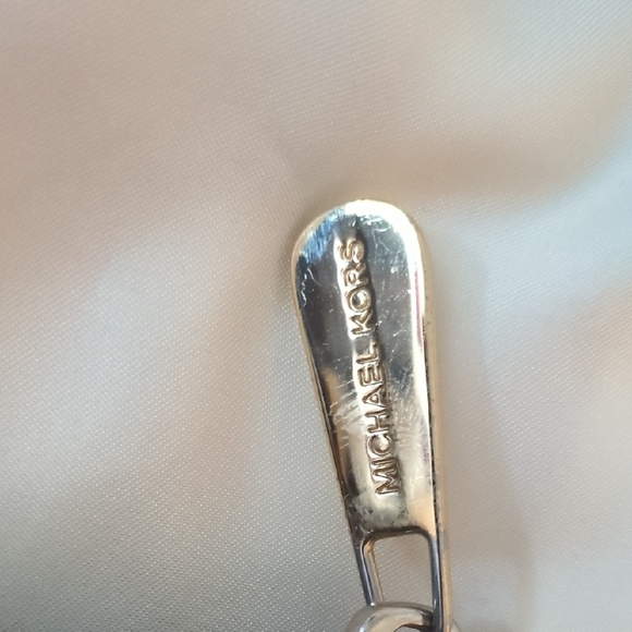 Authentic Michael Kors Dark Blue Tote with Gold Accents Asking Price $70 - Picture 6 of 15